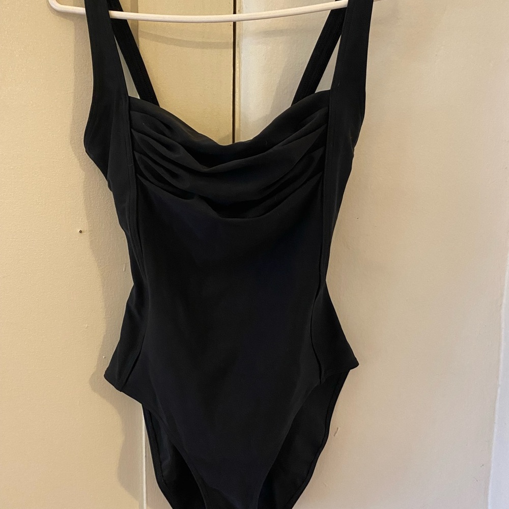 Womans Black One Piece Swimsuit